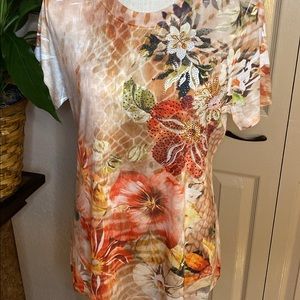 Studio Gem women’s cap sleeve top size M